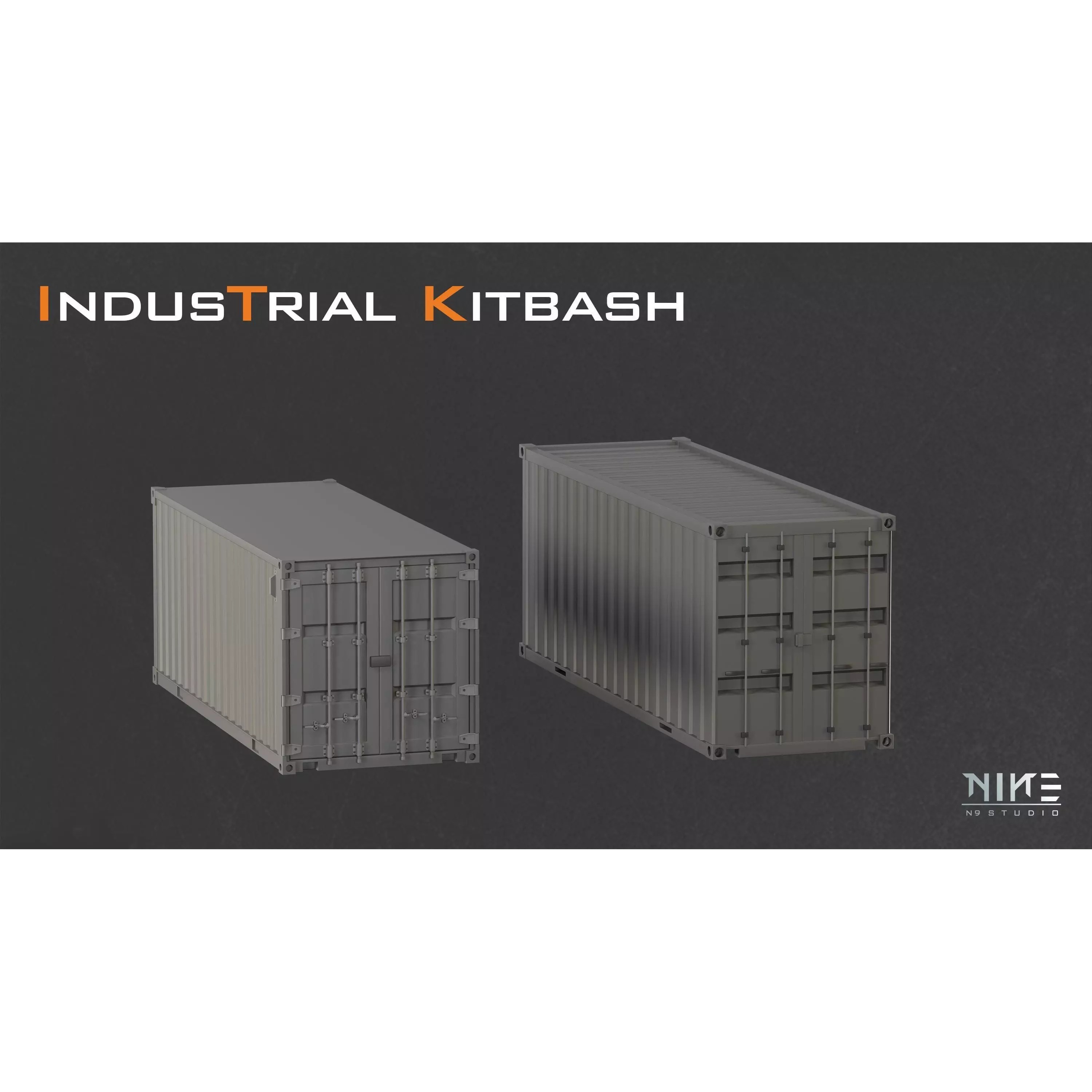 Industrial Kitbash - Game-Ready 3D Model - View 16