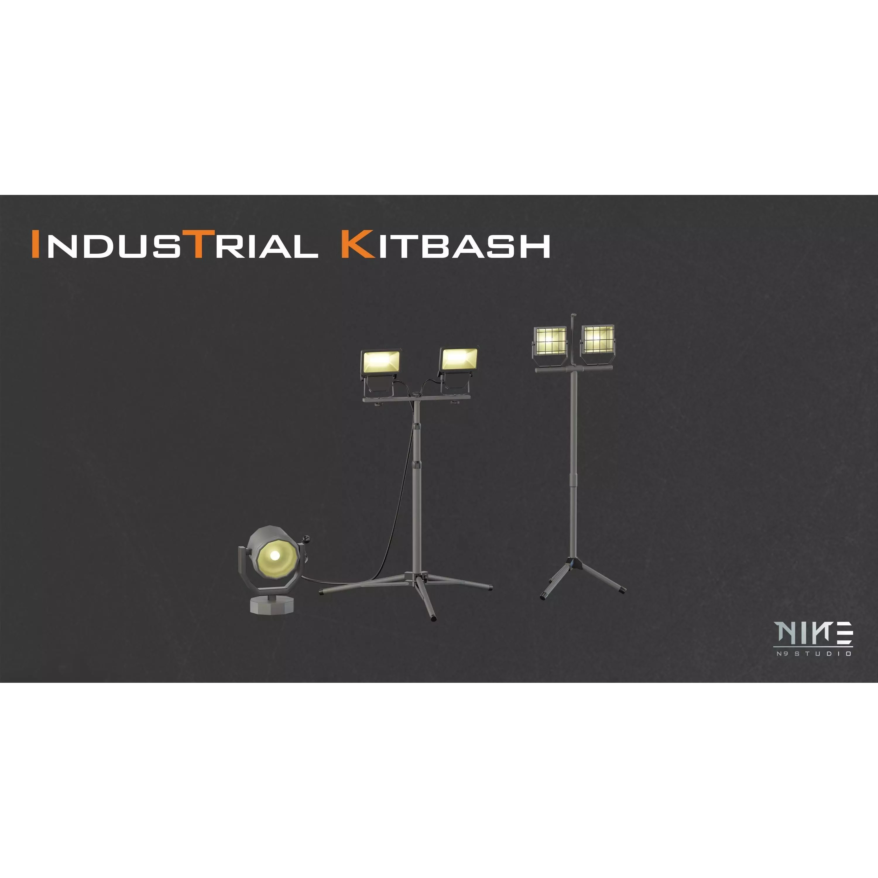 Industrial Kitbash - Game-Ready 3D Model - View 20