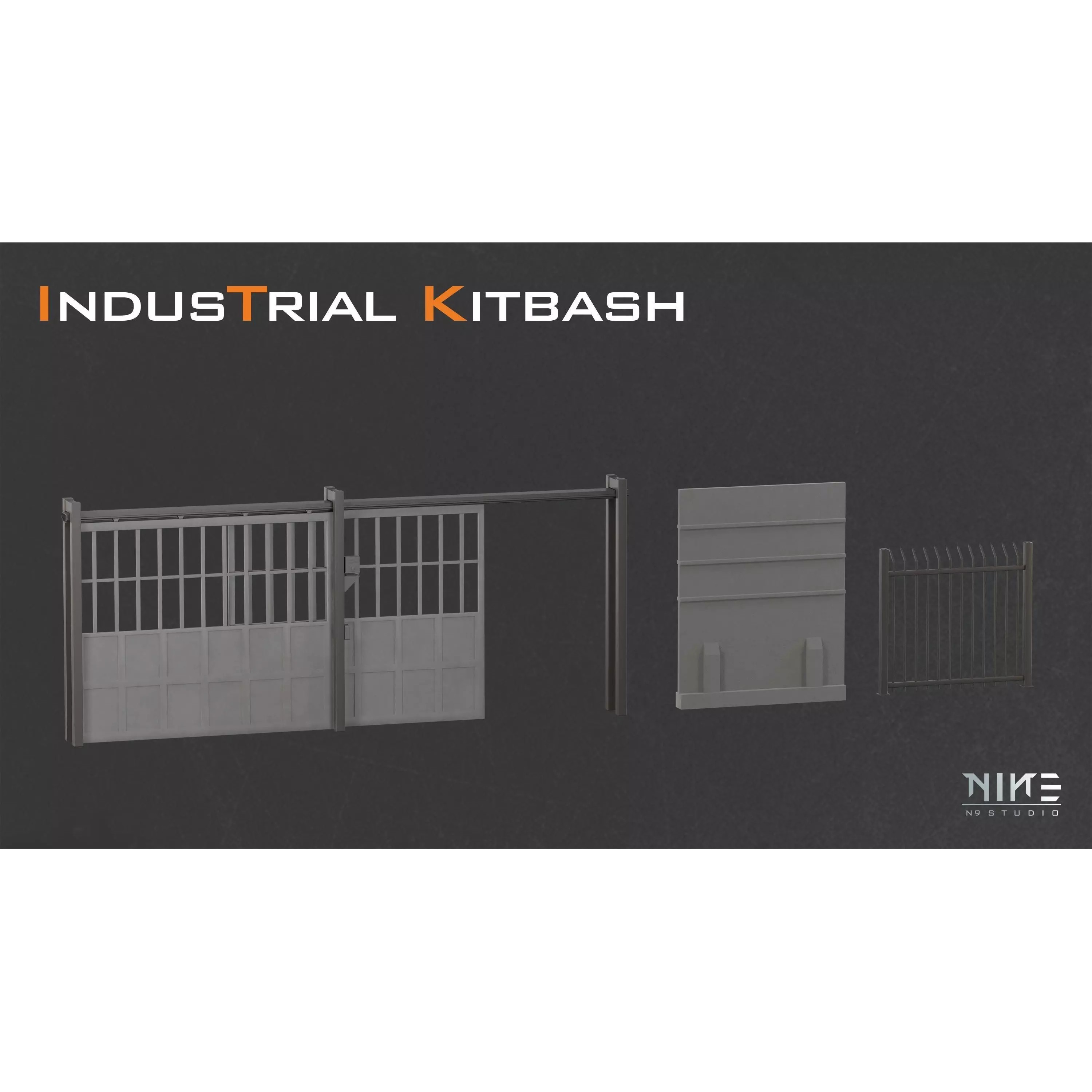 Industrial Kitbash - Game-Ready 3D Model - View 21