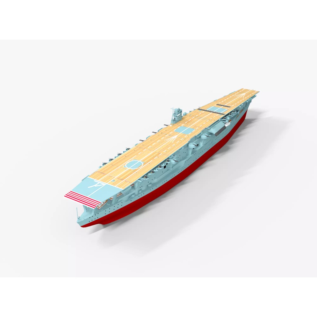 Akagi Aircraft Carrier 3D Model – Low Poly PBR Game Asset, FBX - View 2