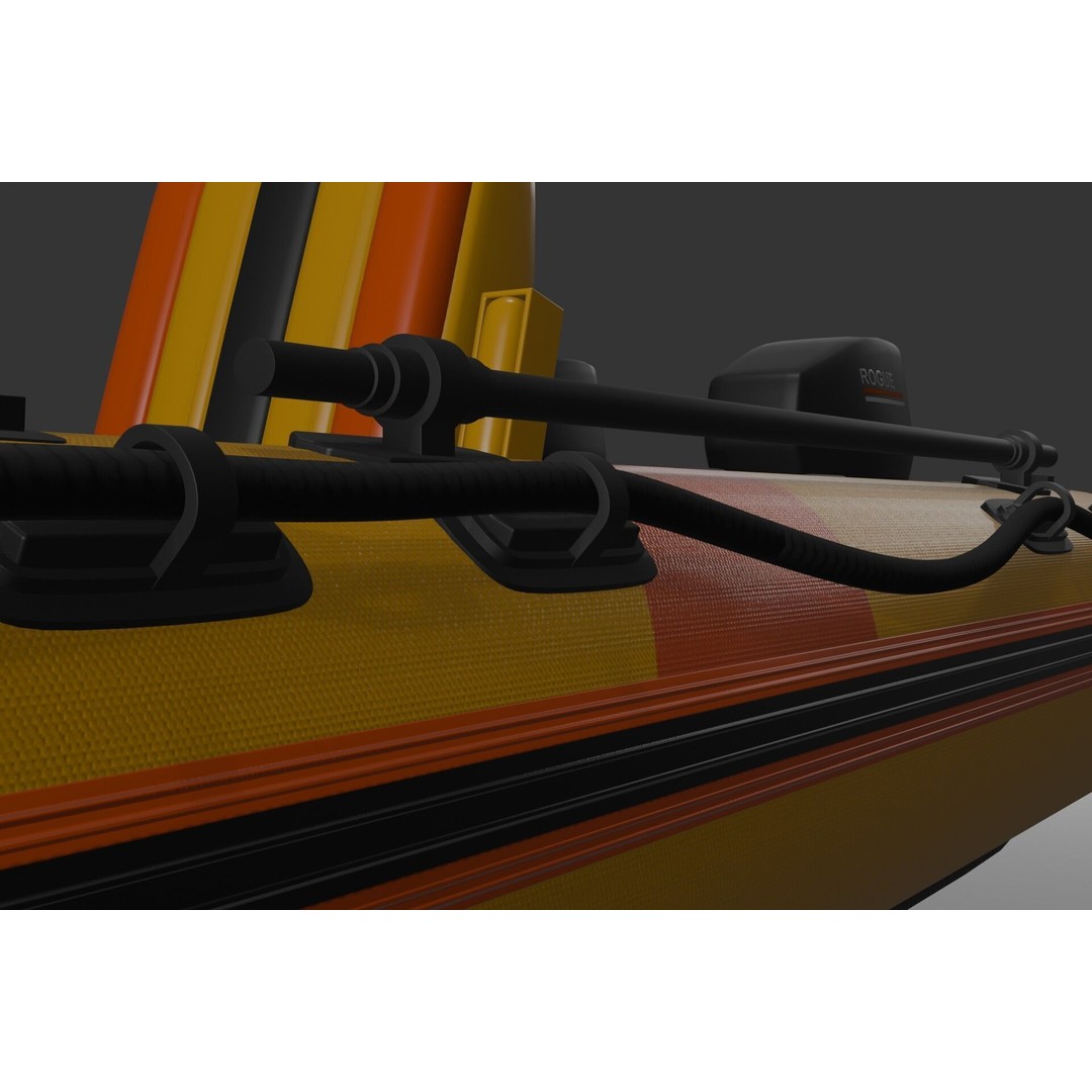 Inflatable Kayak 3D Model – Low Poly PBR Watercraft, FBX - View 9