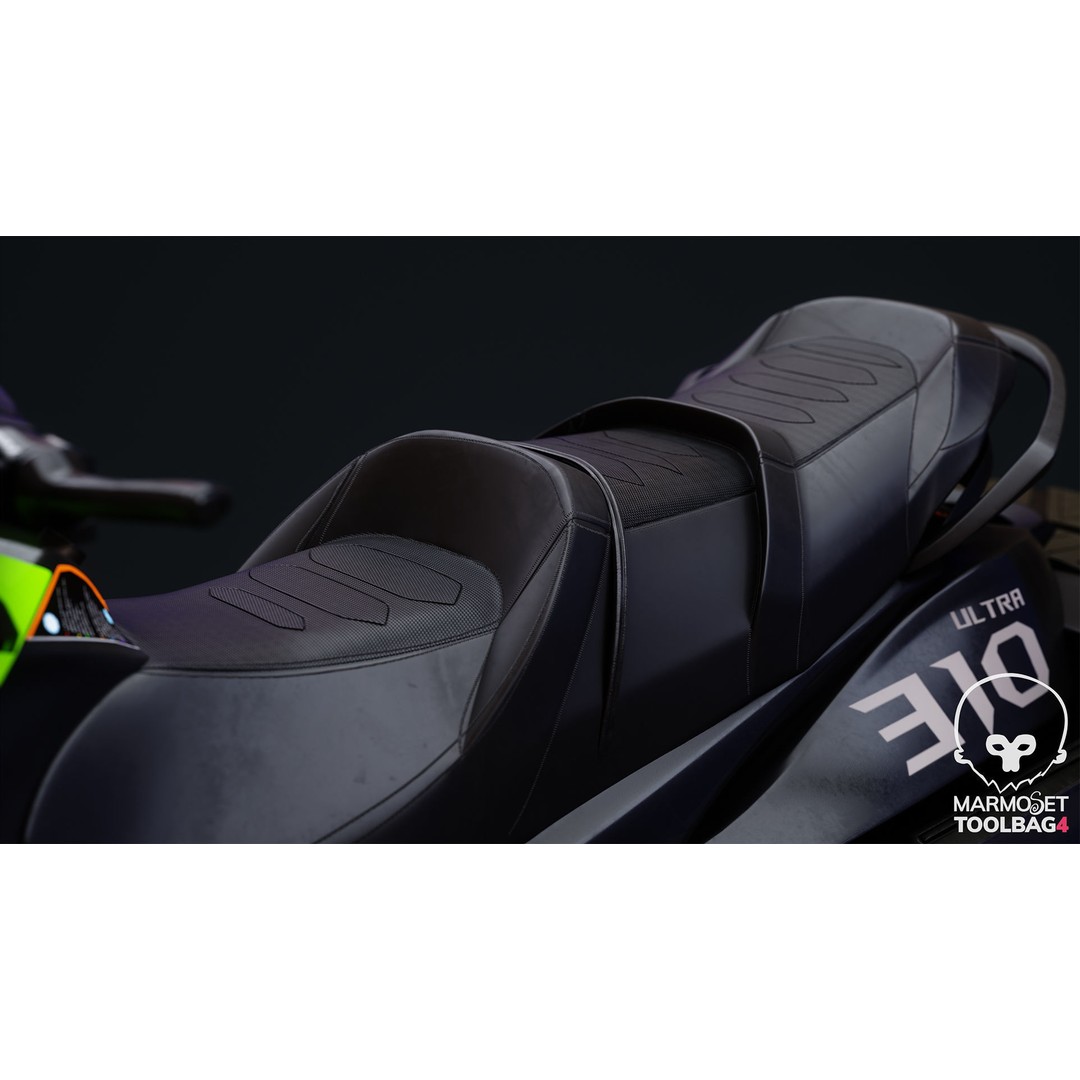 Kawasaki Ultra 310 LX Jet Ski 3D Model – High Poly PBR Asset, FBX, Blender - View 4