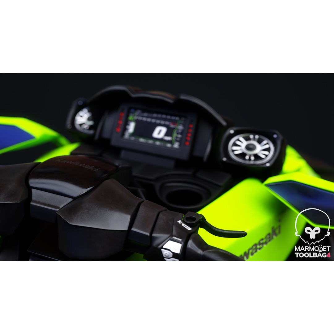 Kawasaki Ultra 310 LX Jet Ski 3D Model – High Poly PBR Asset, FBX, Blender - View 6