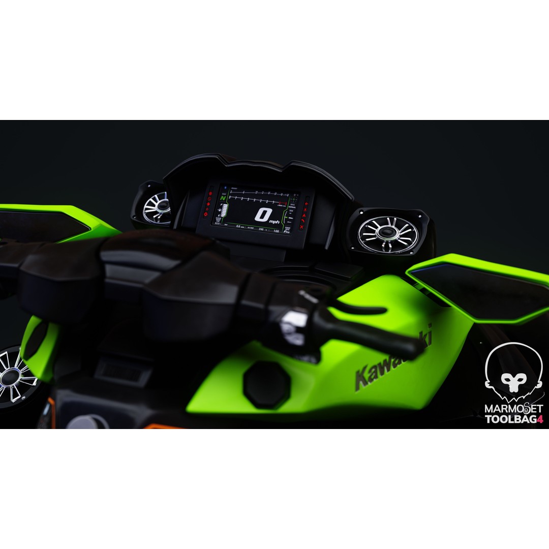 Kawasaki Ultra 310 LX Jet Ski 3D Model – High Poly PBR Asset, FBX, Blender - View 8