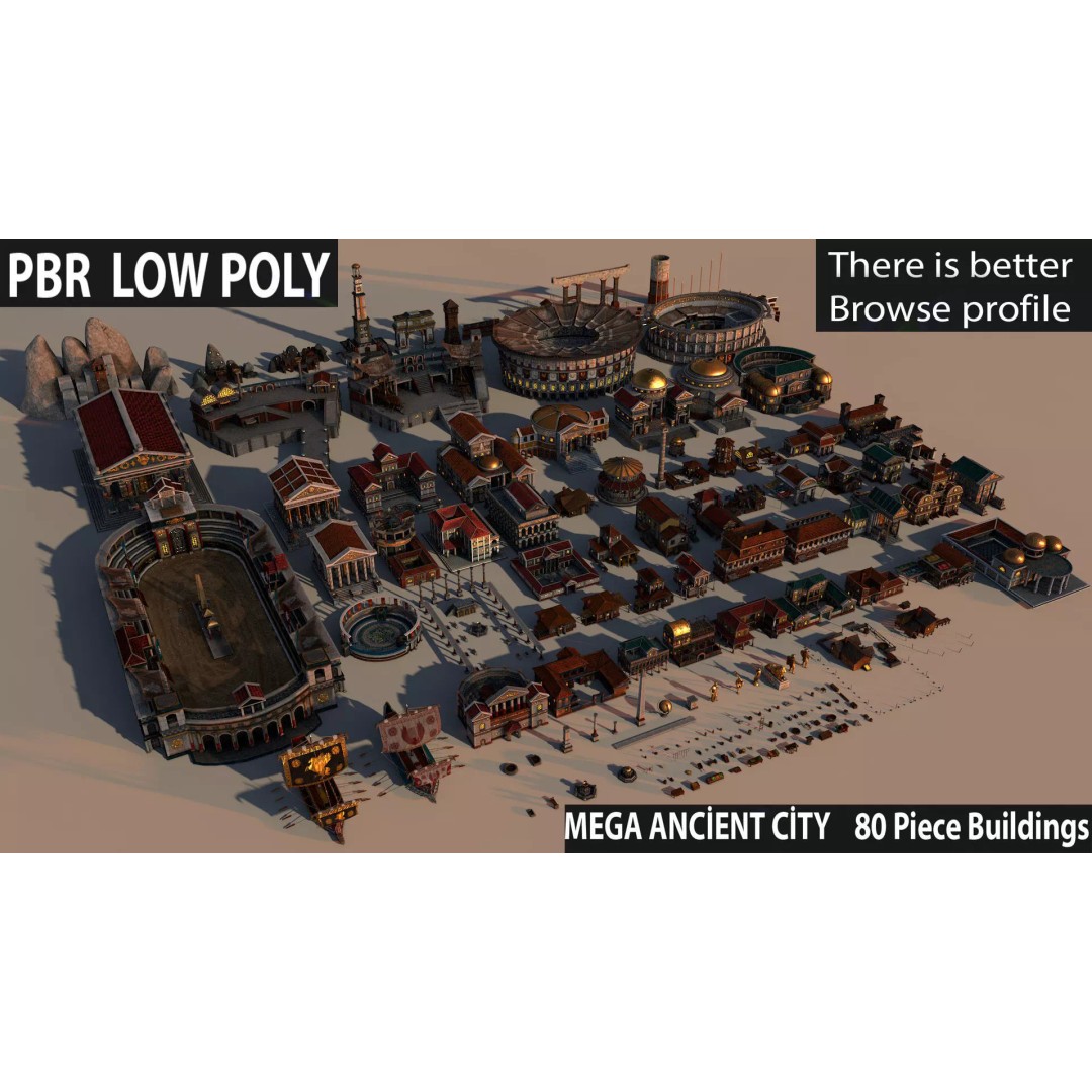 Ancient Ship Trireme 3D Model – Low Poly Game Asset, FBX - View 9