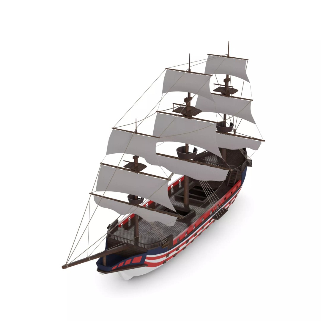 Corvette 3D Model – Realistic Military Watercraft, FBX