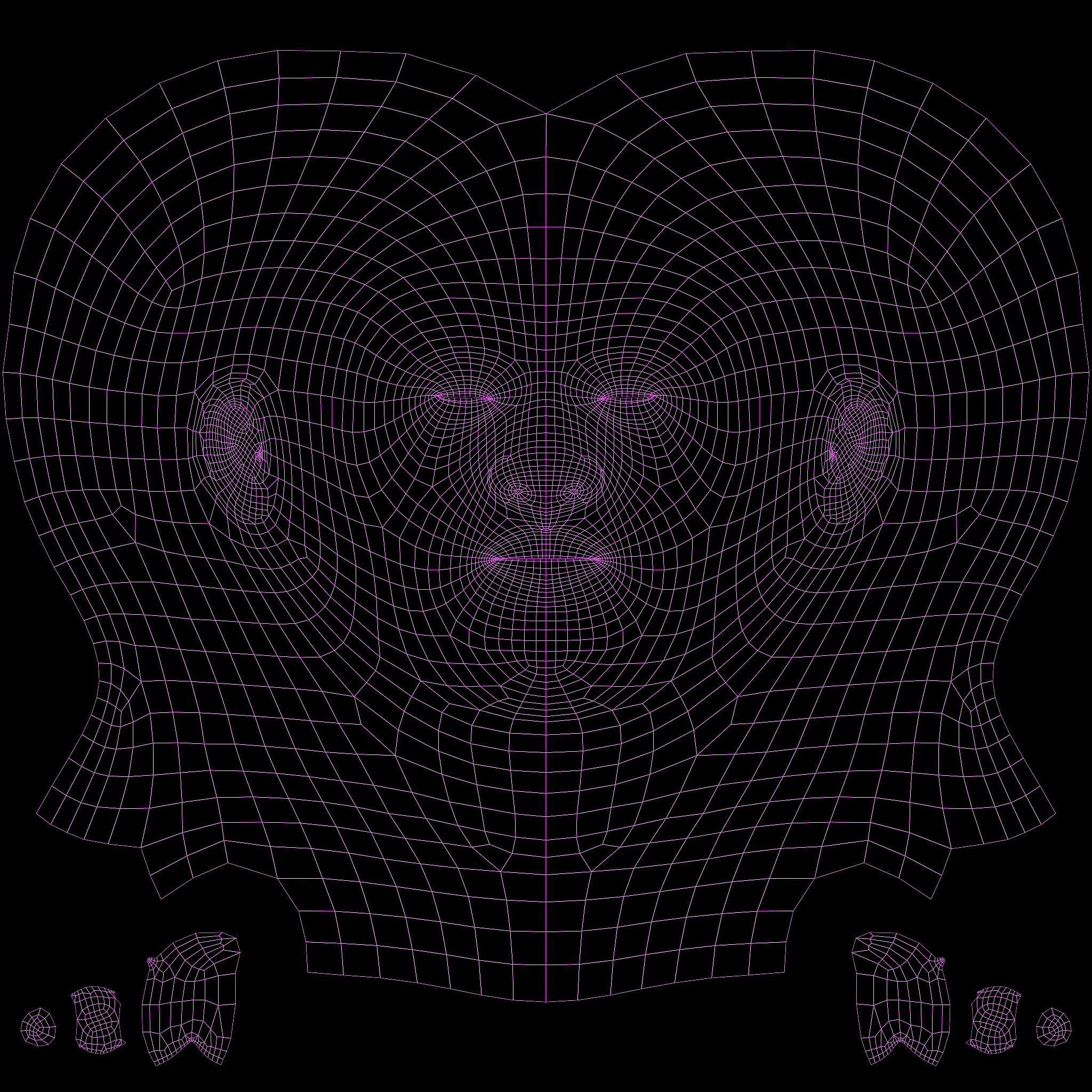 Realistic Man Grey Suit - Low-Poly Game-Ready 3D Model - View 27