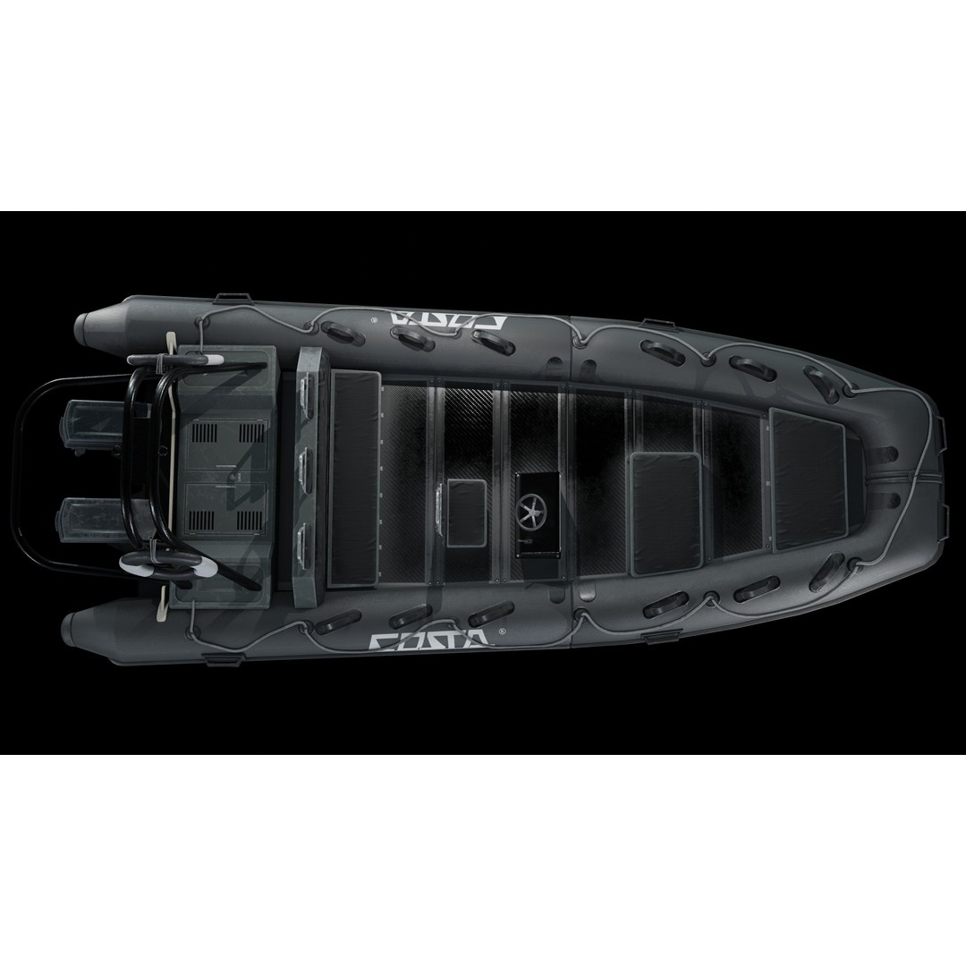 Inflatable Boat 3D Model – Low Poly Game Ready Asset, PBR Textures - View 10