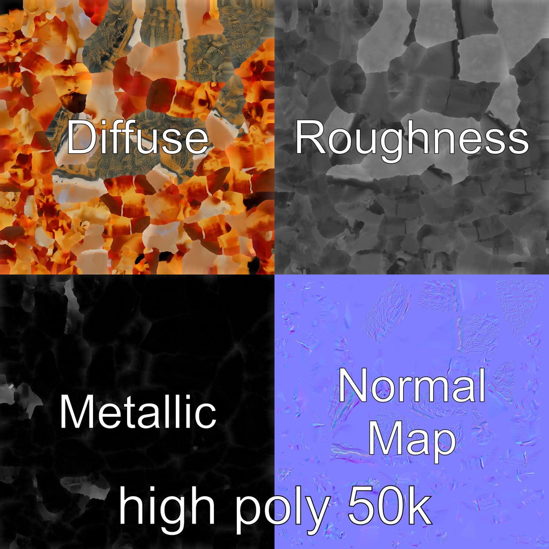 Hermit Crab 3D Model – Low Poly Marine Creature Pack, FBX - View 4