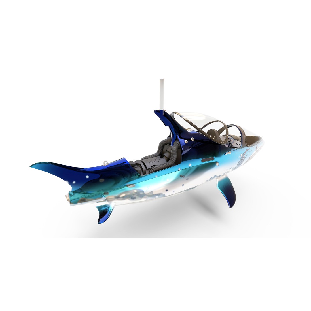Seabreacher Shark 3D Model – Highly Detailed Game-Ready Asset, FBX - View 10
