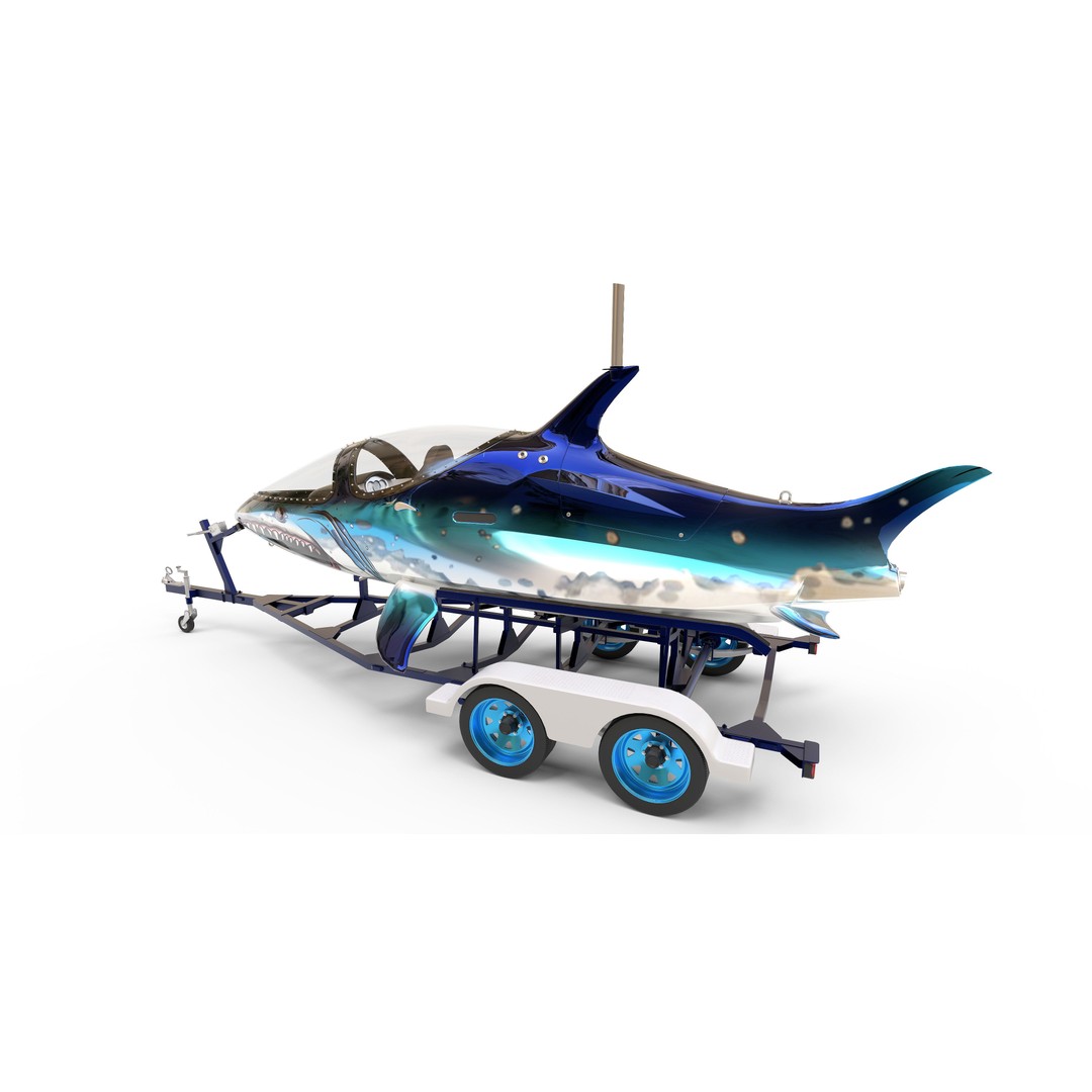 Seabreacher Shark 3D Model – Highly Detailed Game-Ready Asset, FBX - View 11