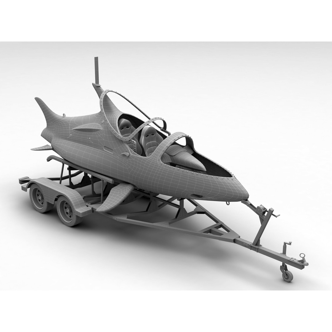 Seabreacher Shark 3D Model – Highly Detailed Game-Ready Asset, FBX - View 13