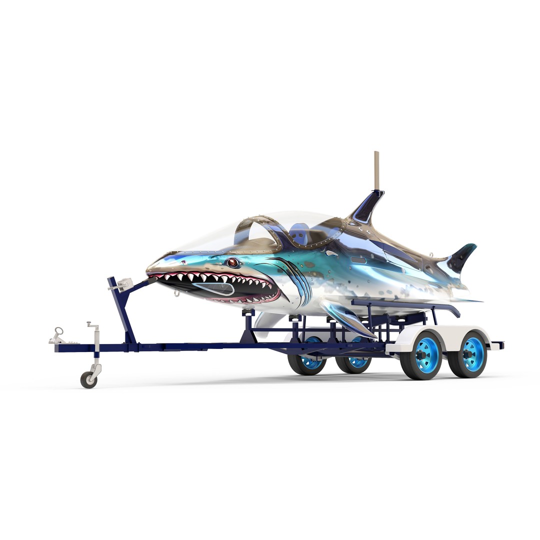 Seabreacher Shark 3D Model – Highly Detailed Game-Ready Asset, FBX - View 2