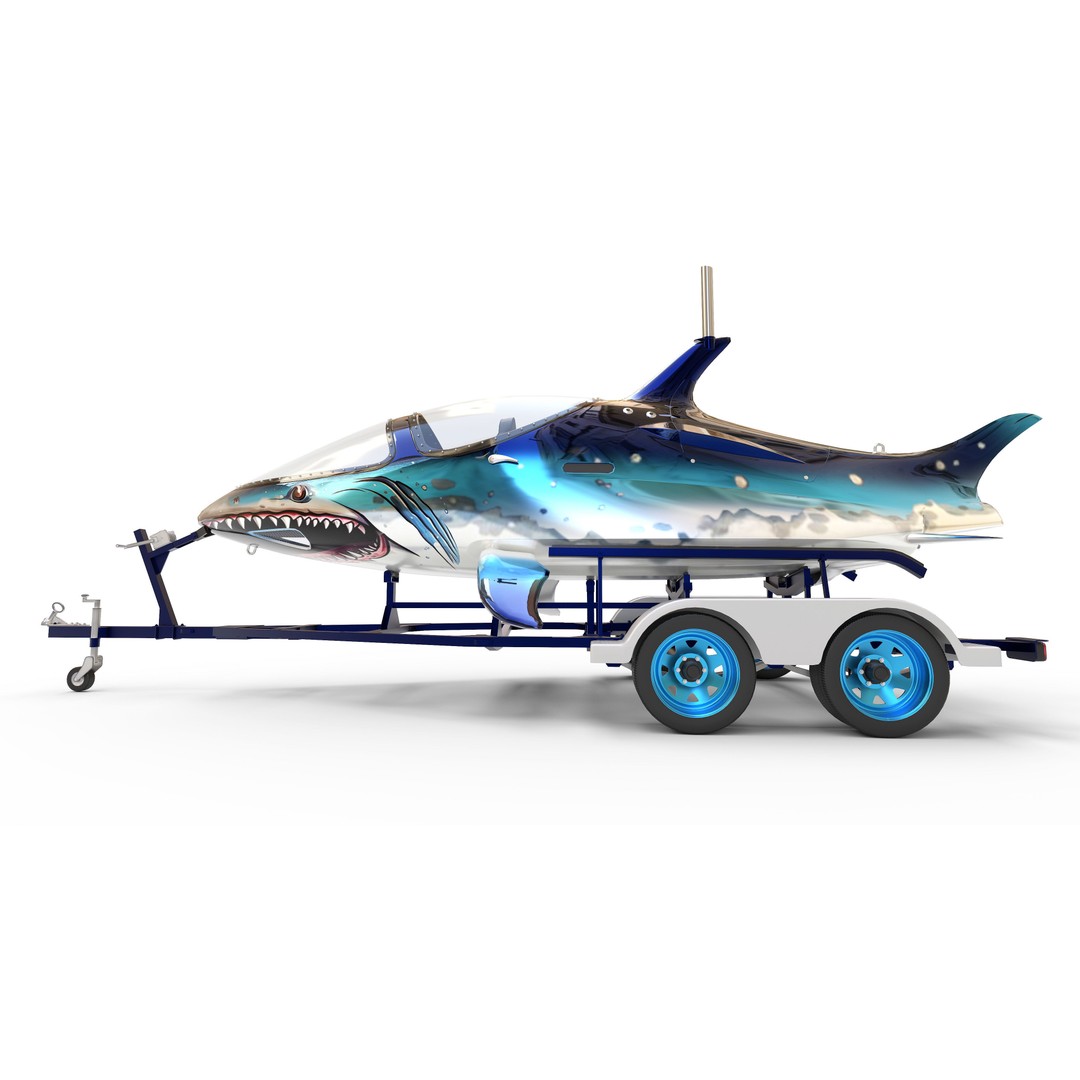 Seabreacher Shark 3D Model – Highly Detailed Game-Ready Asset, FBX - View 3