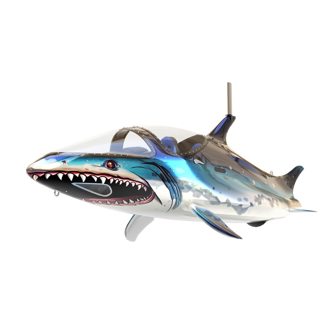 Seabreacher Shark 3D Model – Highly Detailed Game-Ready Asset, FBX - View 5