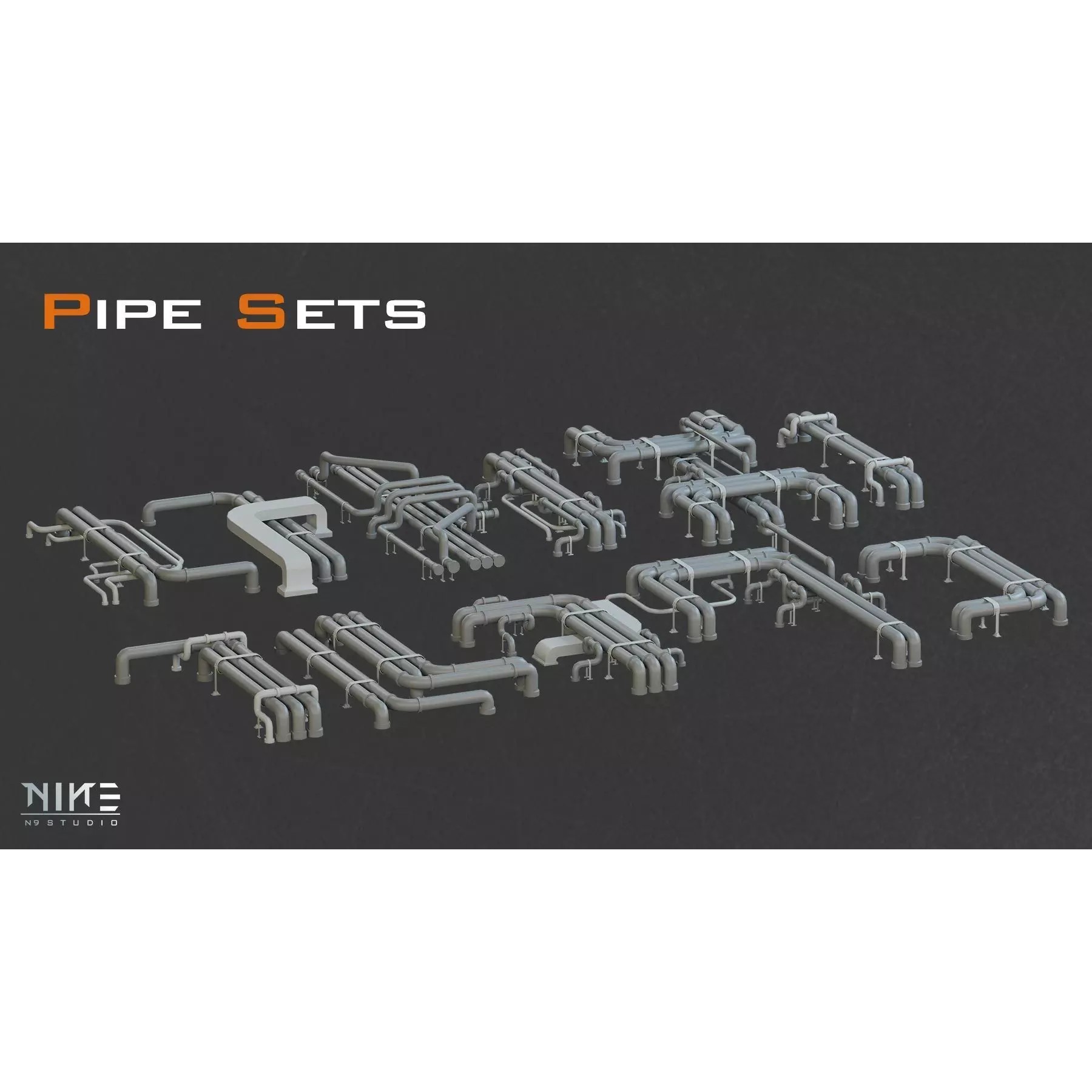 Rooftops Props - Game-Ready 3D Model - View 11