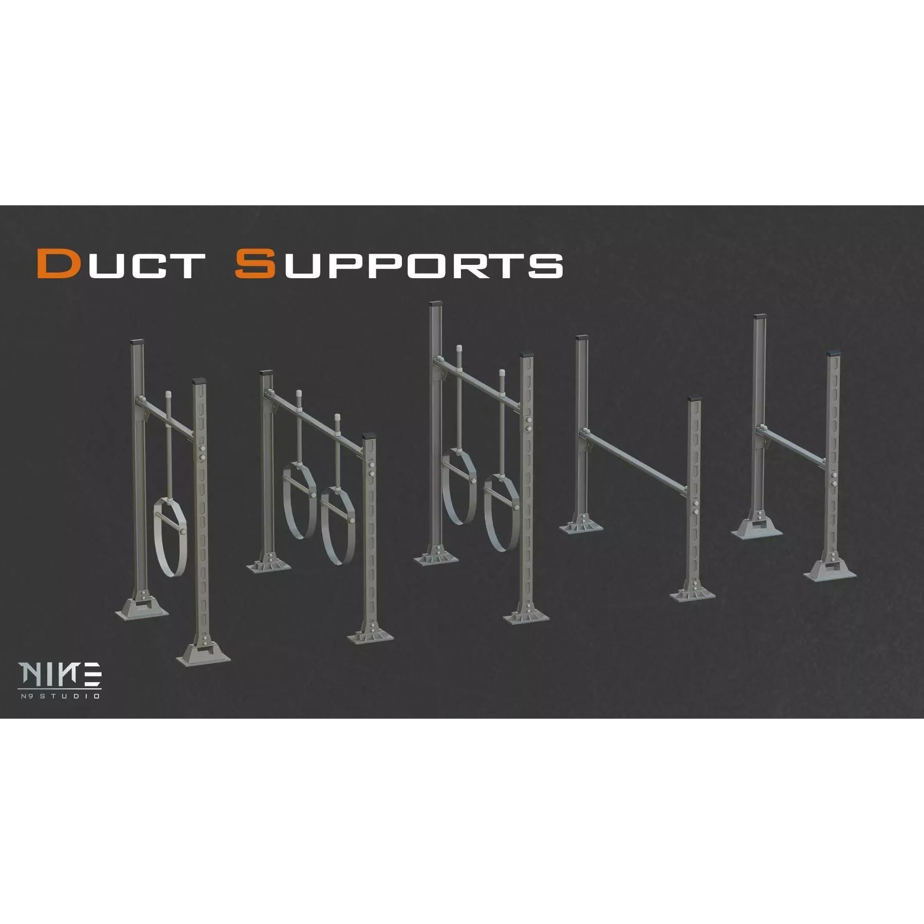 Rooftops Props - Game-Ready 3D Model - View 13