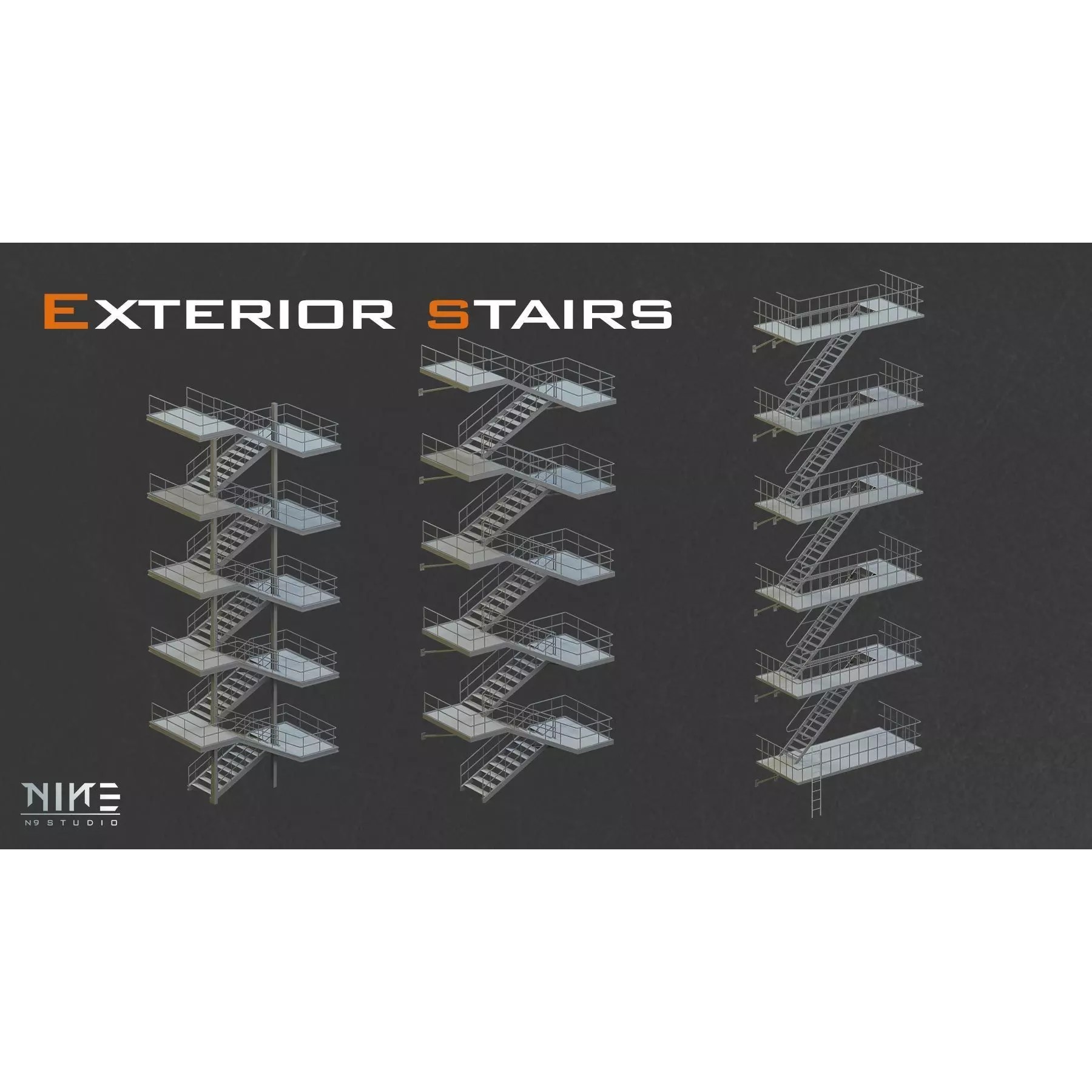 Rooftops Props - Game-Ready 3D Model - View 16