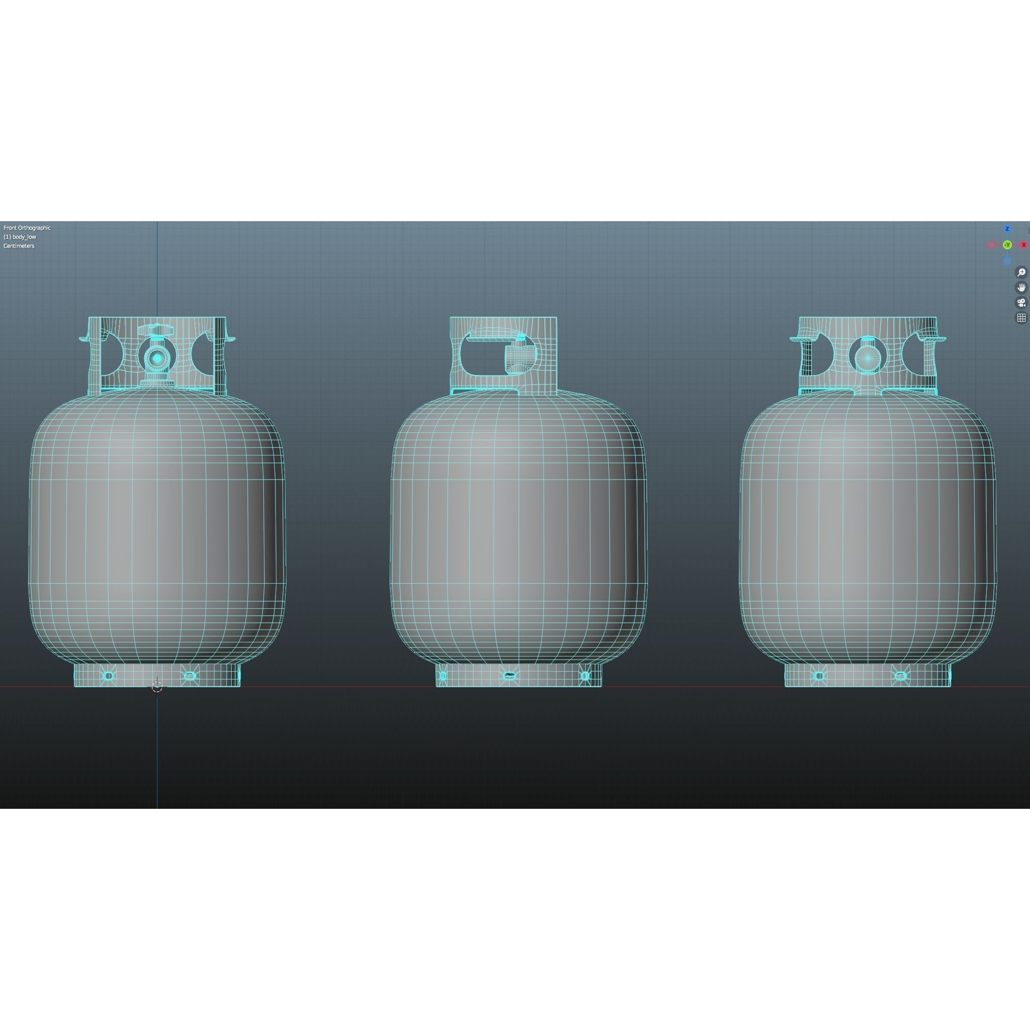 Propane Tank - Low-Poly Game-Ready 3D Model - View 16