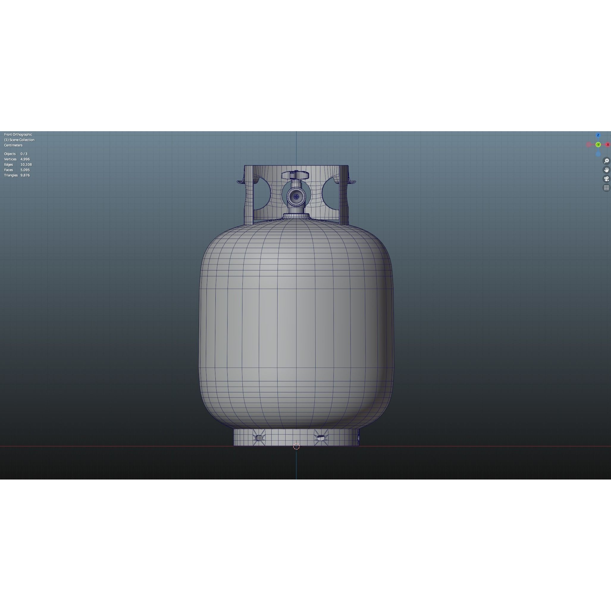 Propane Tank - Low-Poly Game-Ready 3D Model - View 18