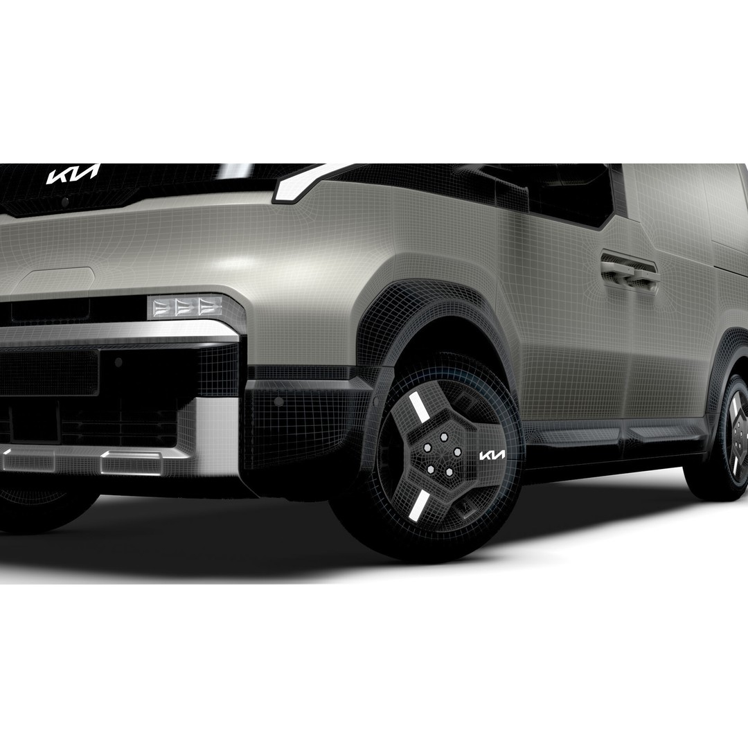KIA PV5 Cargo Van 3D Model – Realistic L2H1 Design, FBX, PBR