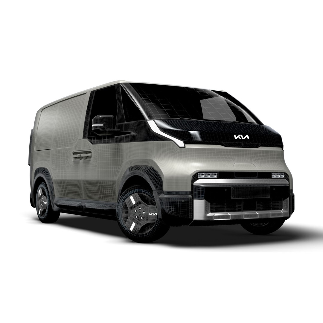 KIA PV5 Cargo Van 3D Model – Realistic L2H1 Design, FBX, PBR - View 16