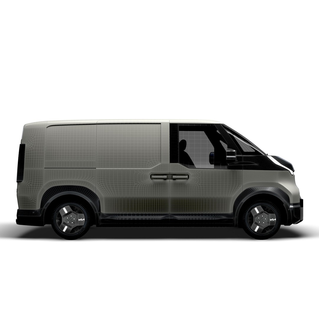 KIA PV5 Cargo Van 3D Model – Realistic L2H1 Design, FBX, PBR - View 17