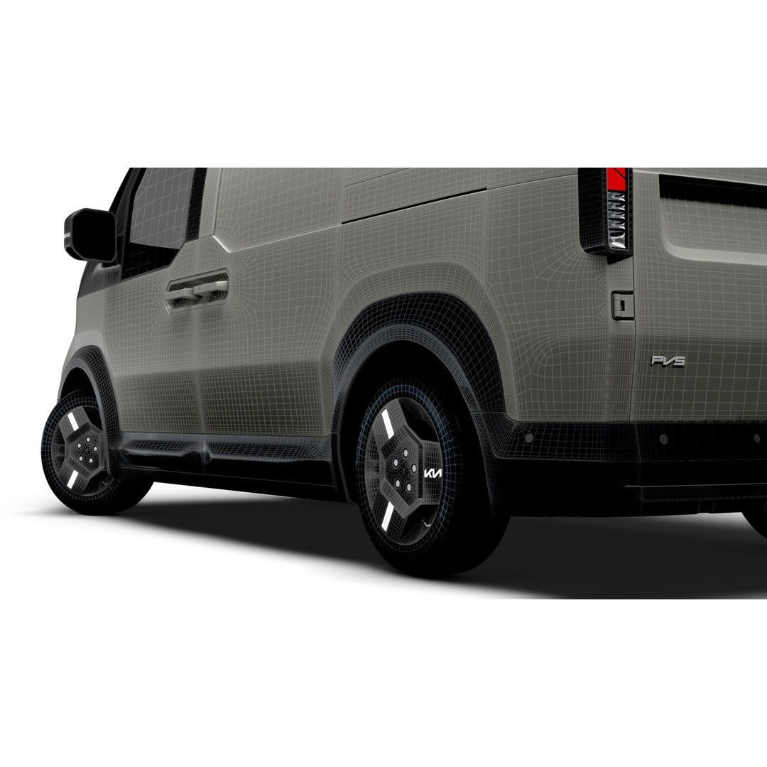 KIA PV5 Cargo Van 3D Model – Realistic L2H1 Design, FBX, PBR - View 19
