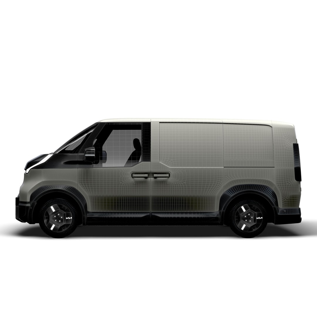 KIA PV5 Cargo Van 3D Model – Realistic L2H1 Design, FBX, PBR - View 20