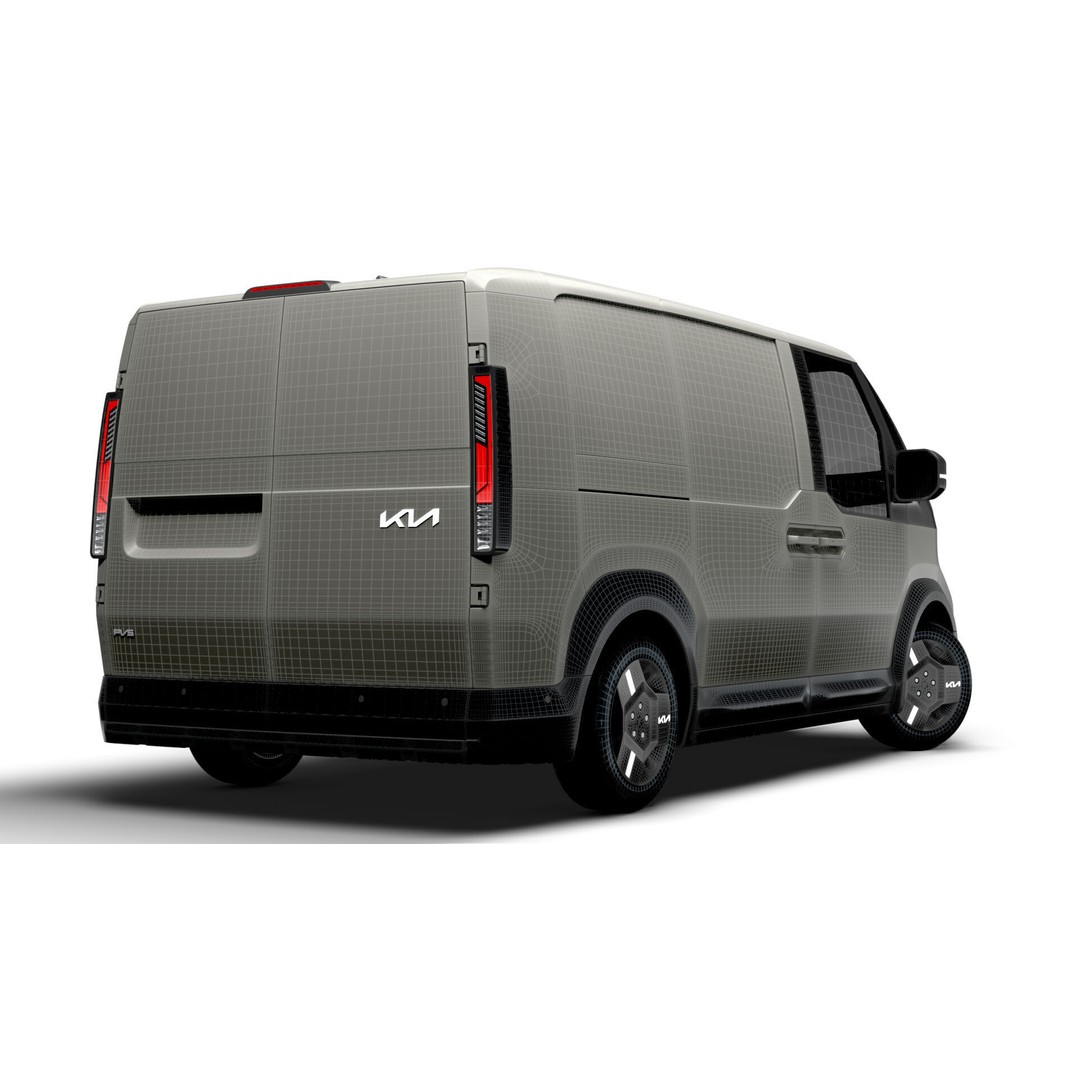 KIA PV5 Cargo Van 3D Model – Realistic L2H1 Design, FBX, PBR - View 21
