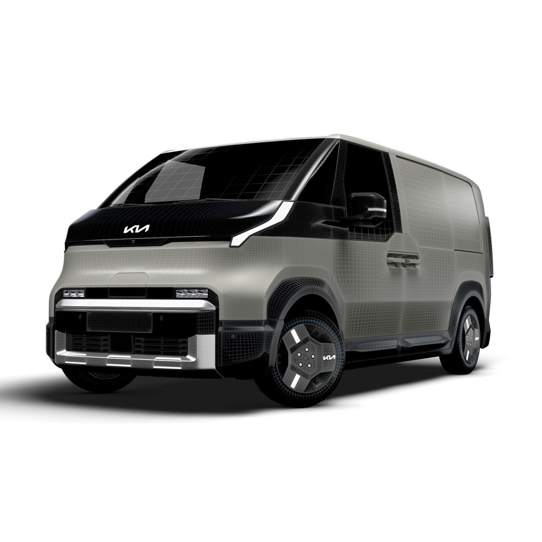 KIA PV5 Cargo Van 3D Model – Realistic L2H1 Design, FBX, PBR - View 24