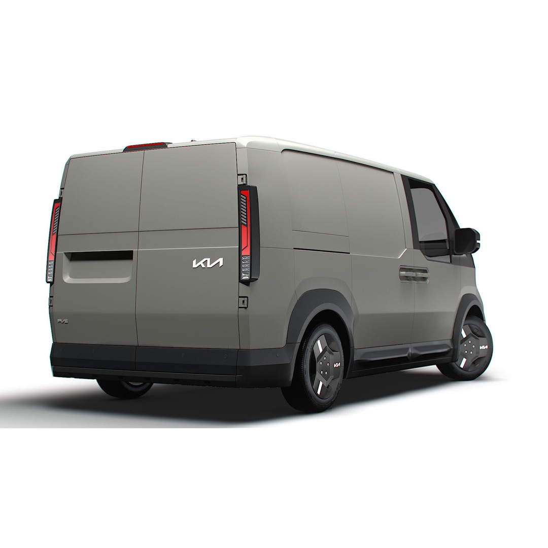KIA PV5 Cargo Van 3D Model – Realistic L2H1 Design, FBX, PBR - View 7