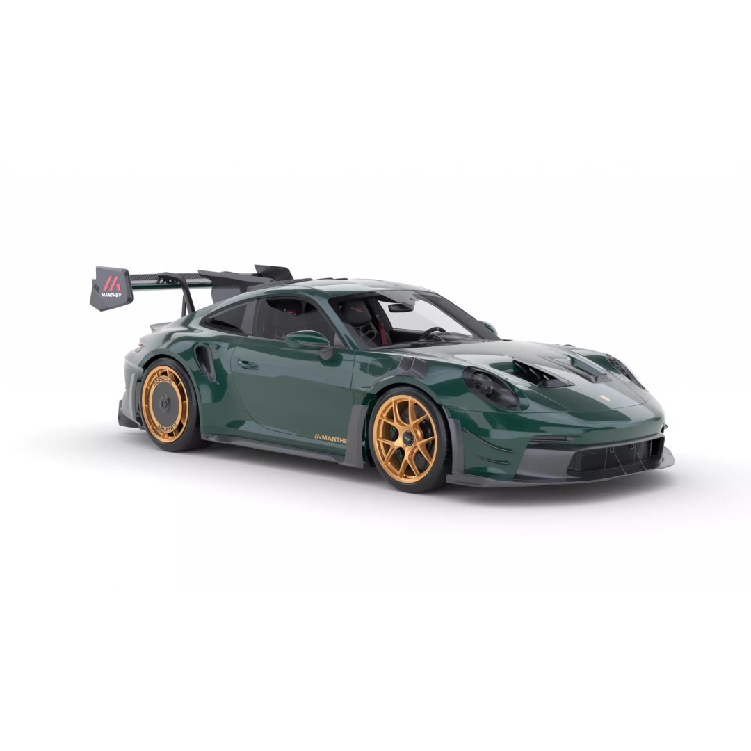 Porsche 911 GT3 RS Manthey Kit 2025 3D Model – High Poly Rigged Asset, FBX/OBJ - View 11