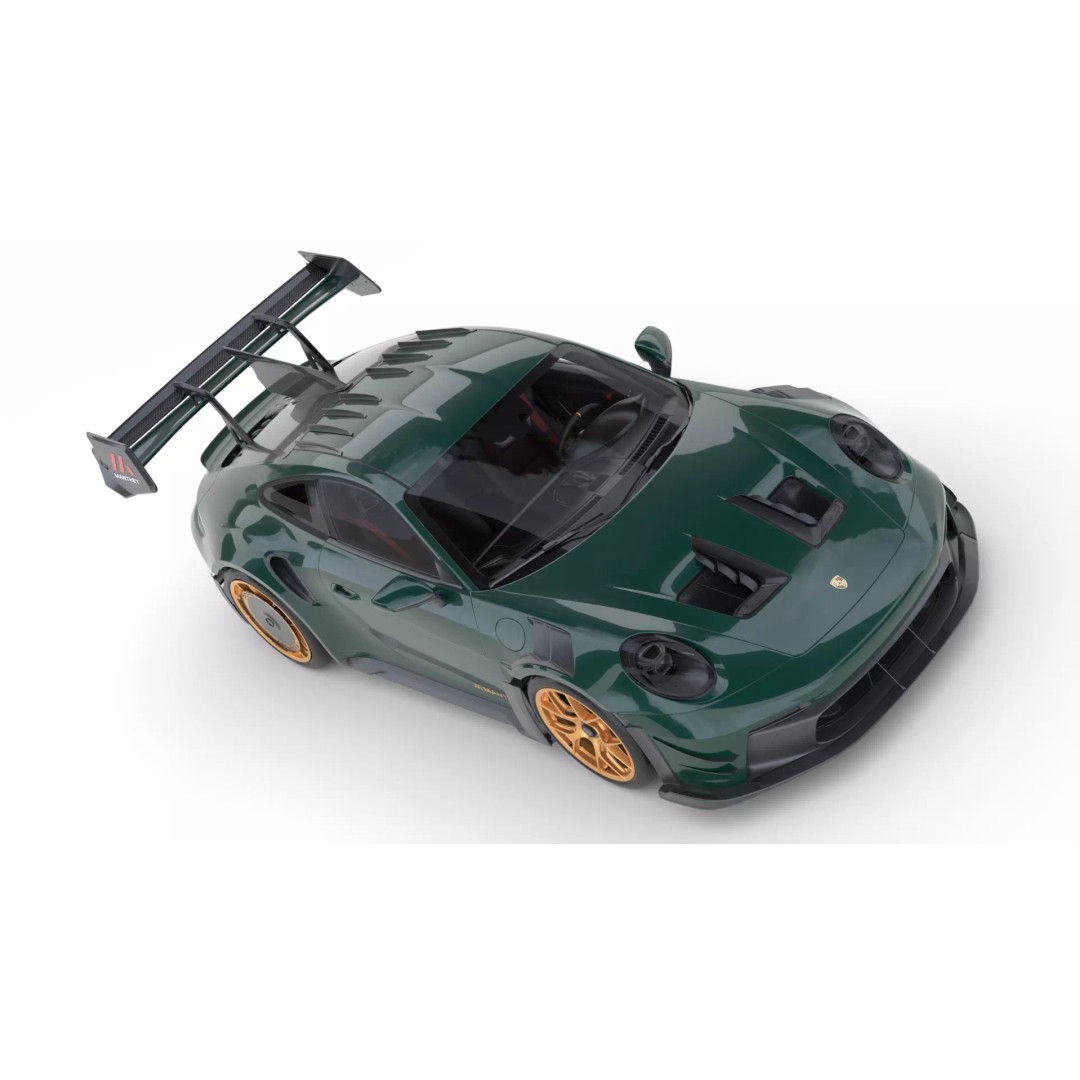 Porsche 911 GT3 RS Manthey Kit 2025 3D Model – High Poly Rigged Asset, FBX/OBJ - View 12