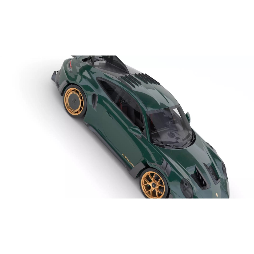 Porsche 911 GT3 RS Manthey Kit 2025 3D Model – High Poly Rigged Asset, FBX/OBJ - View 13
