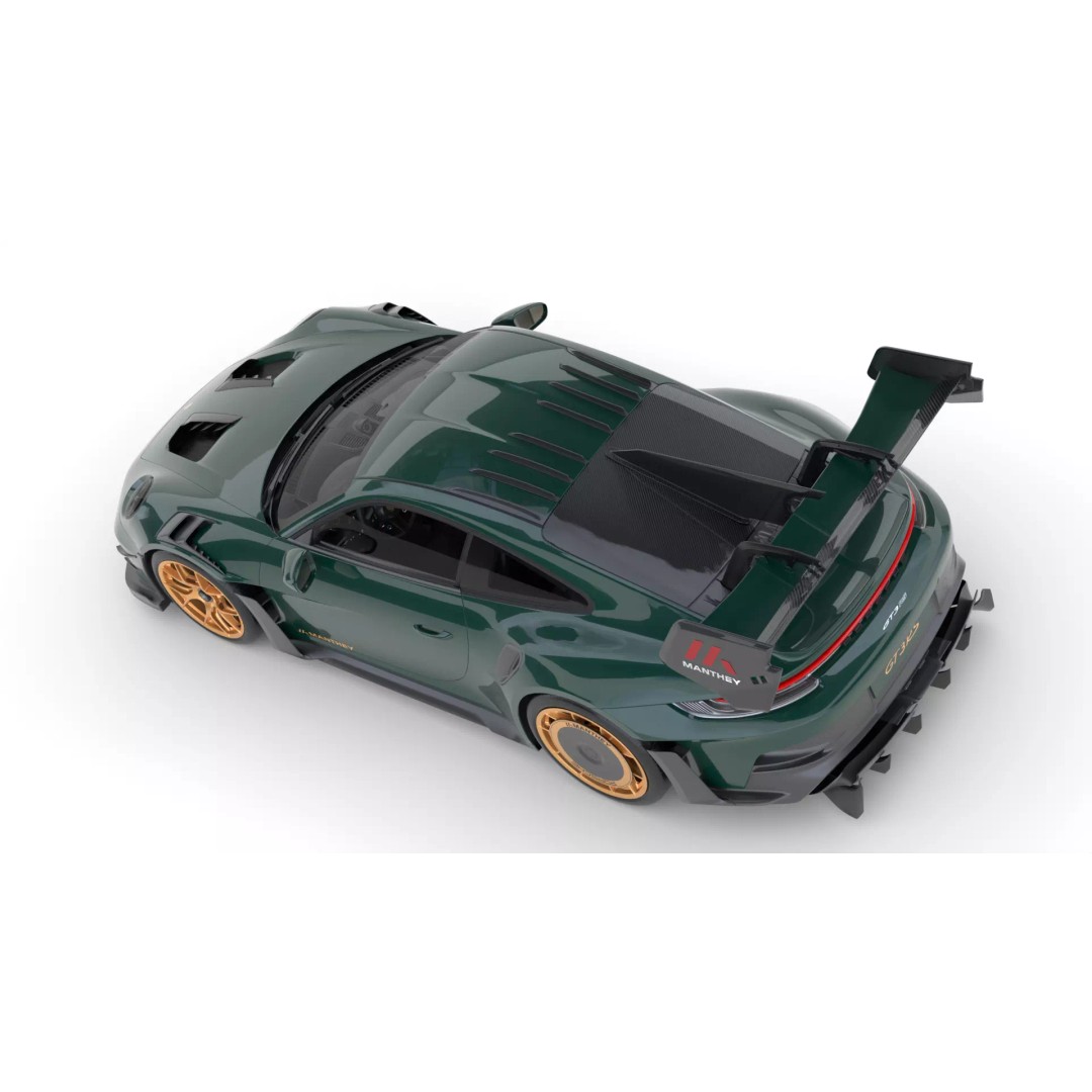Porsche 911 GT3 RS Manthey Kit 2025 3D Model – High Poly Rigged Asset, FBX/OBJ - View 14