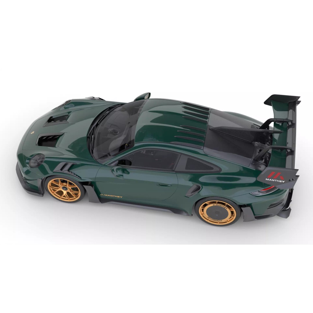 Porsche 911 GT3 RS Manthey Kit 2025 3D Model – High Poly Rigged Asset, FBX/OBJ - View 17