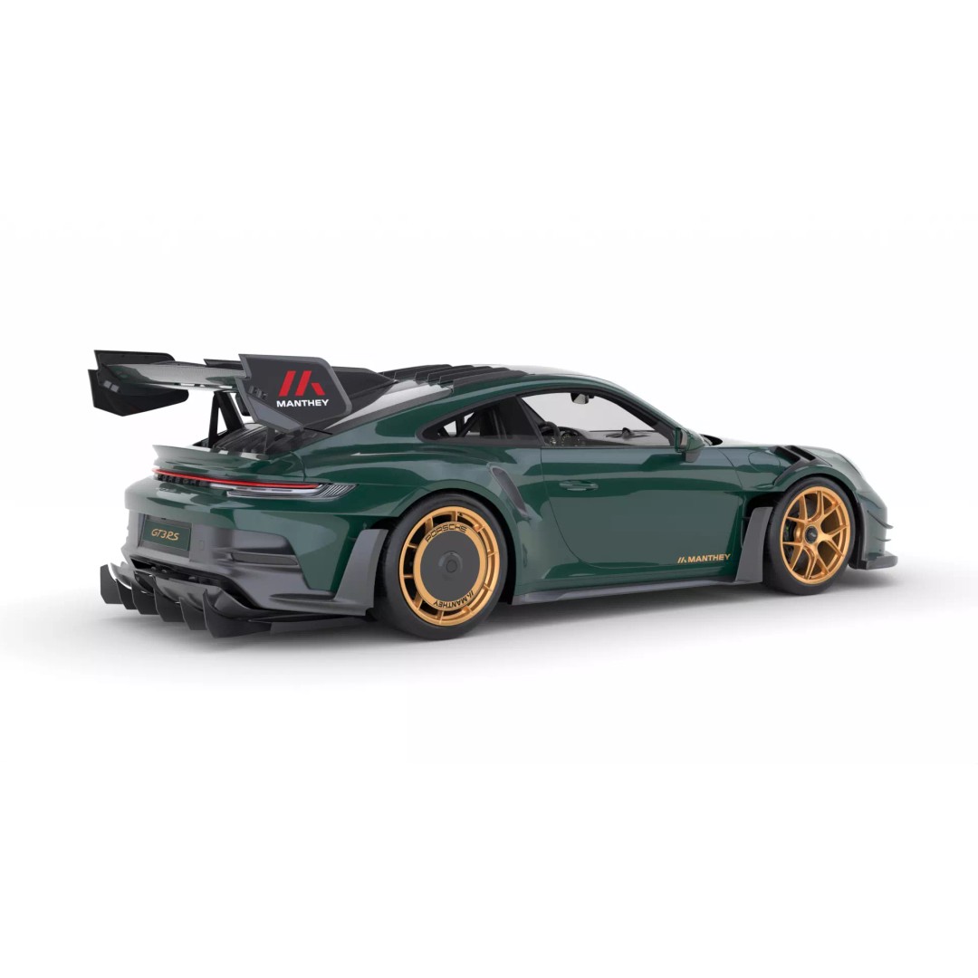 Porsche 911 GT3 RS Manthey Kit 2025 3D Model – High Poly Rigged Asset, FBX/OBJ - View 8