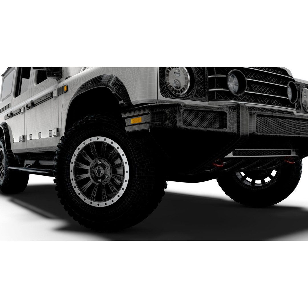 Ineos Grenadier Commercial 2024 3D Model – High Poly SUV, FBX, PBR Textures - View 18