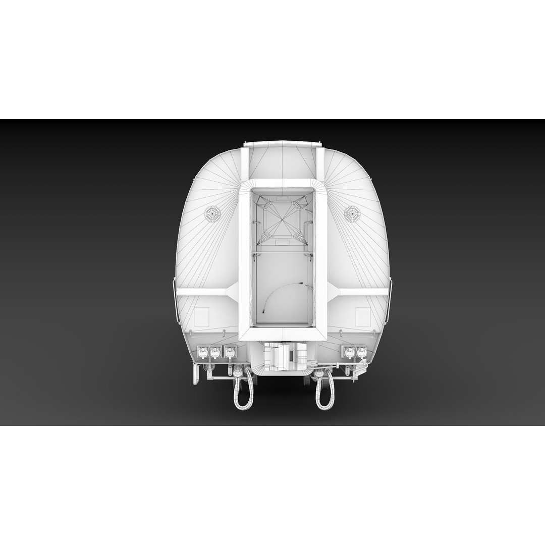 Amfleet 1 Coach Class 3D Model – Low Poly PBR Train Car, FBX - View 38