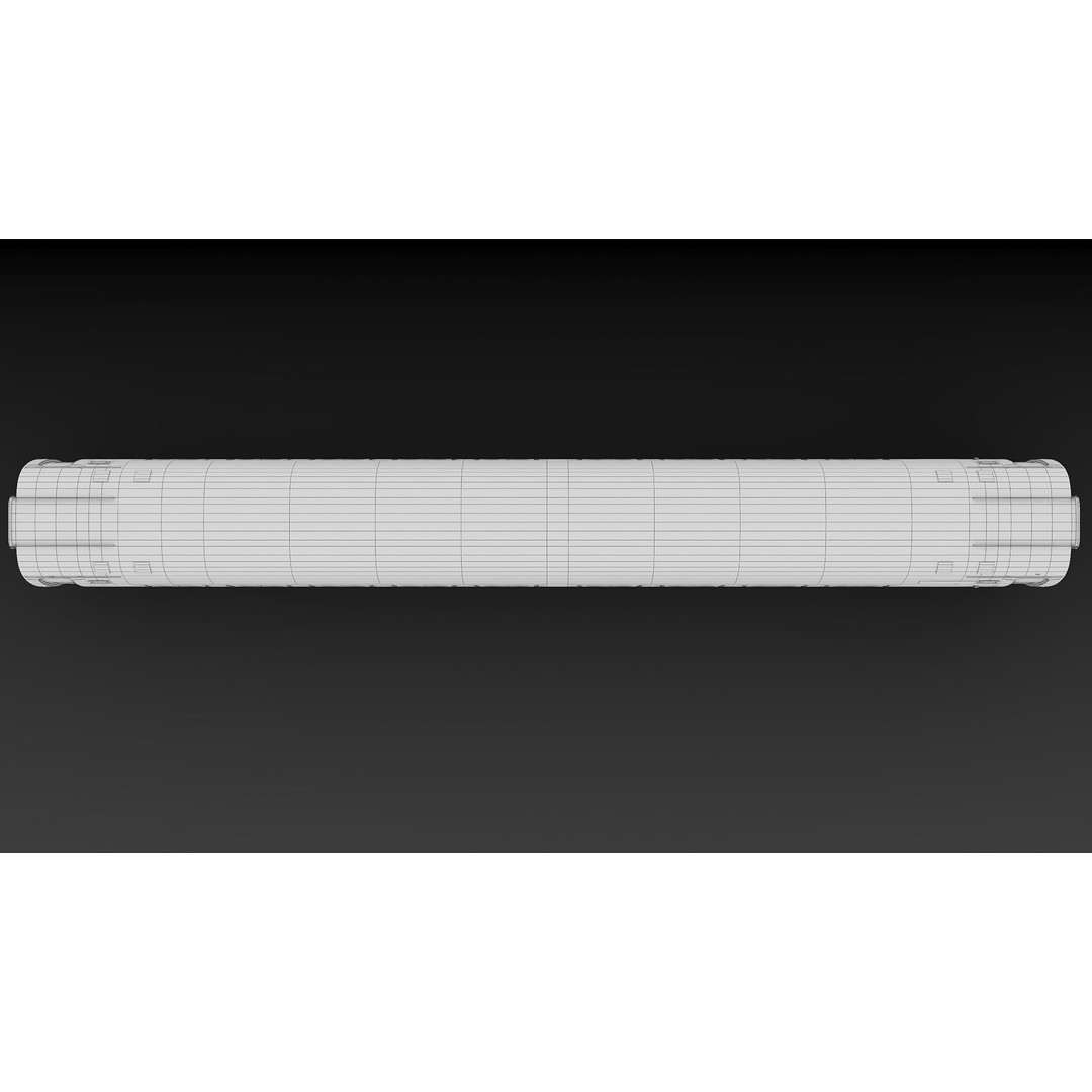 Amfleet 1 Coach Class 3D Model – Low Poly PBR Train Car, FBX - View 39