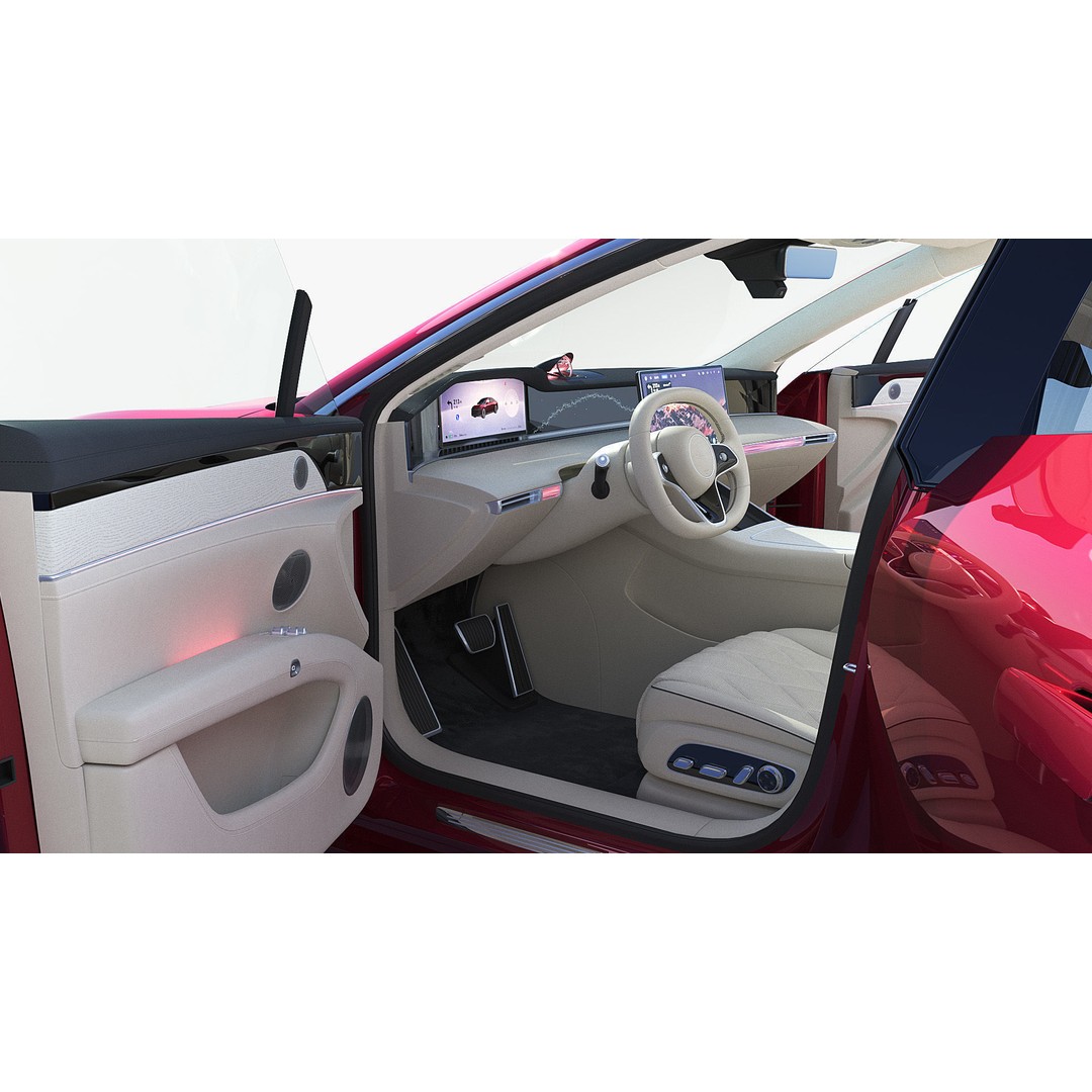 2024 Huawei HIMA STELATO S9 3D Model – Rigged Sedan with Interior, FBX - View 11