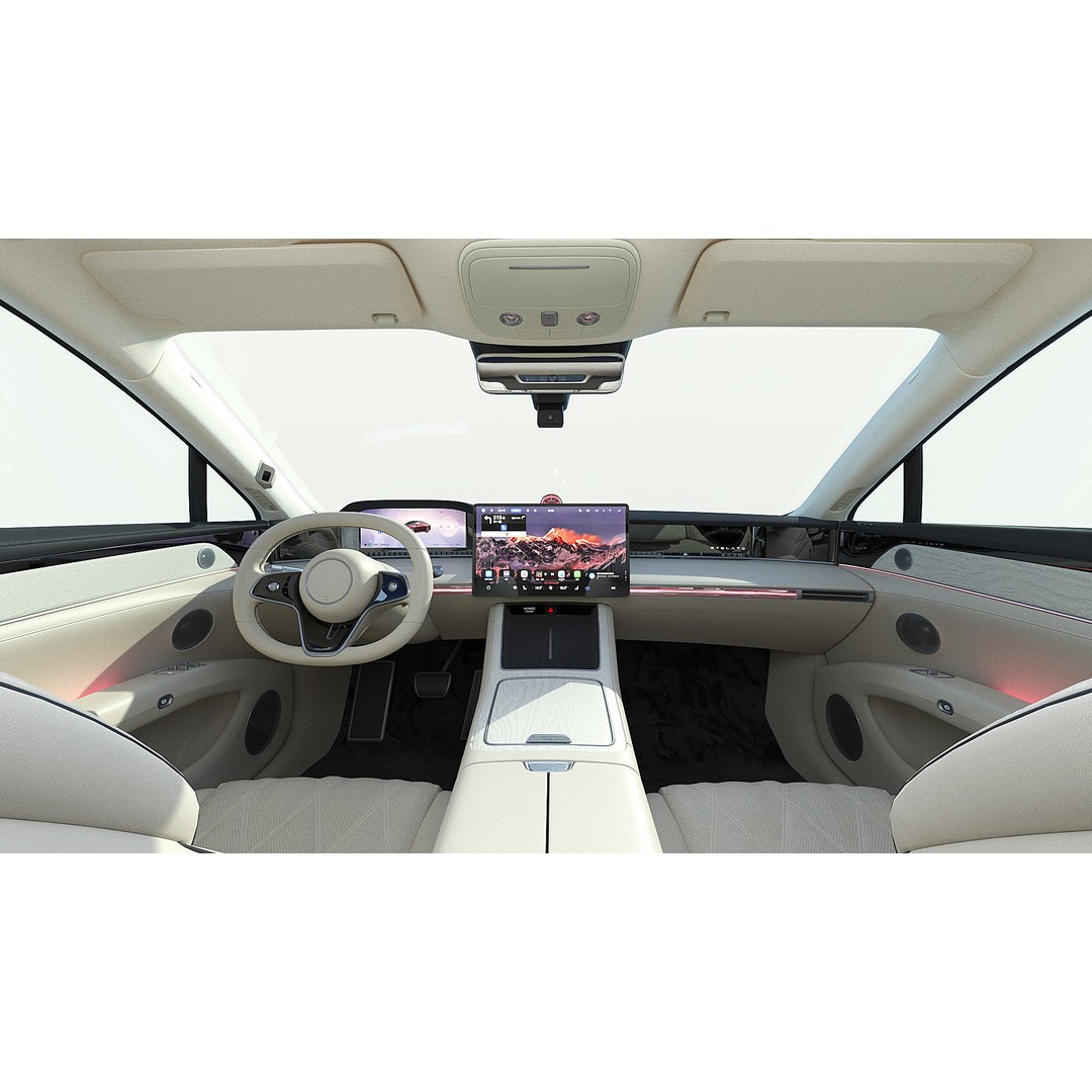 2024 Huawei HIMA STELATO S9 3D Model – Rigged Sedan with Interior, FBX - View 12