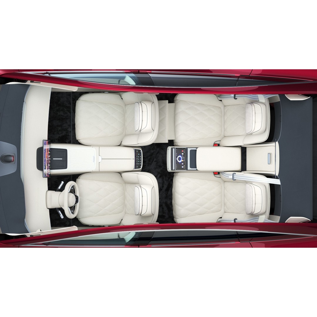 2024 Huawei HIMA STELATO S9 3D Model – Rigged Sedan with Interior, FBX - View 18