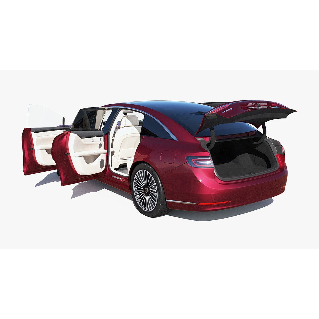 2024 Huawei HIMA STELATO S9 3D Model – Rigged Sedan with Interior, FBX - View 19