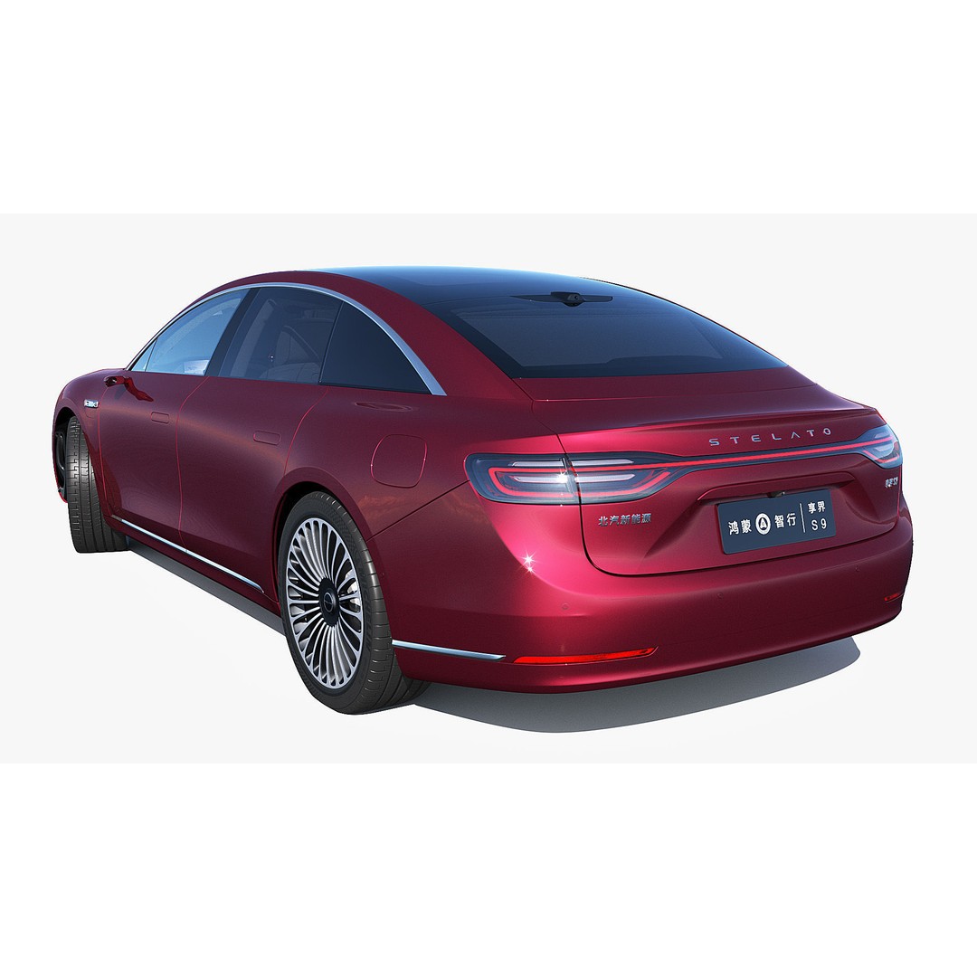 2024 Huawei HIMA STELATO S9 3D Model – Rigged Sedan with Interior, FBX - View 20