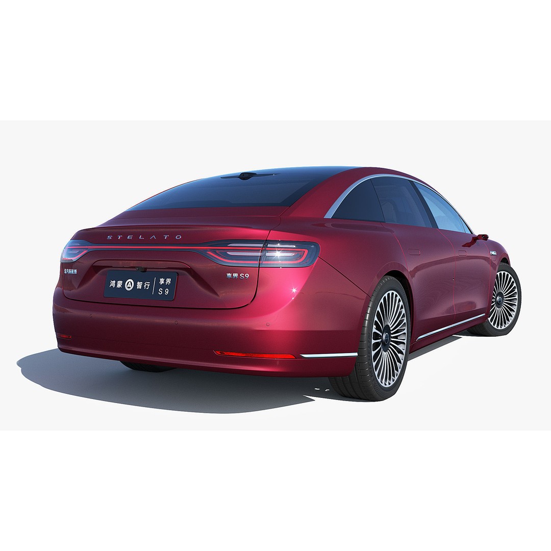 2024 Huawei HIMA STELATO S9 3D Model – Rigged Sedan with Interior, FBX - View 22