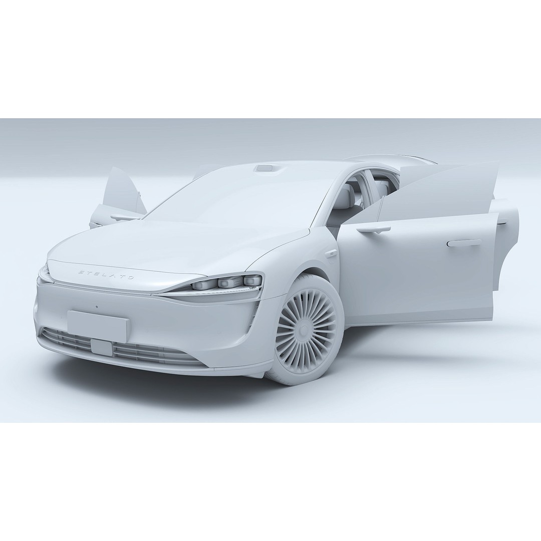 2024 Huawei HIMA STELATO S9 3D Model – Rigged Sedan with Interior, FBX - View 25