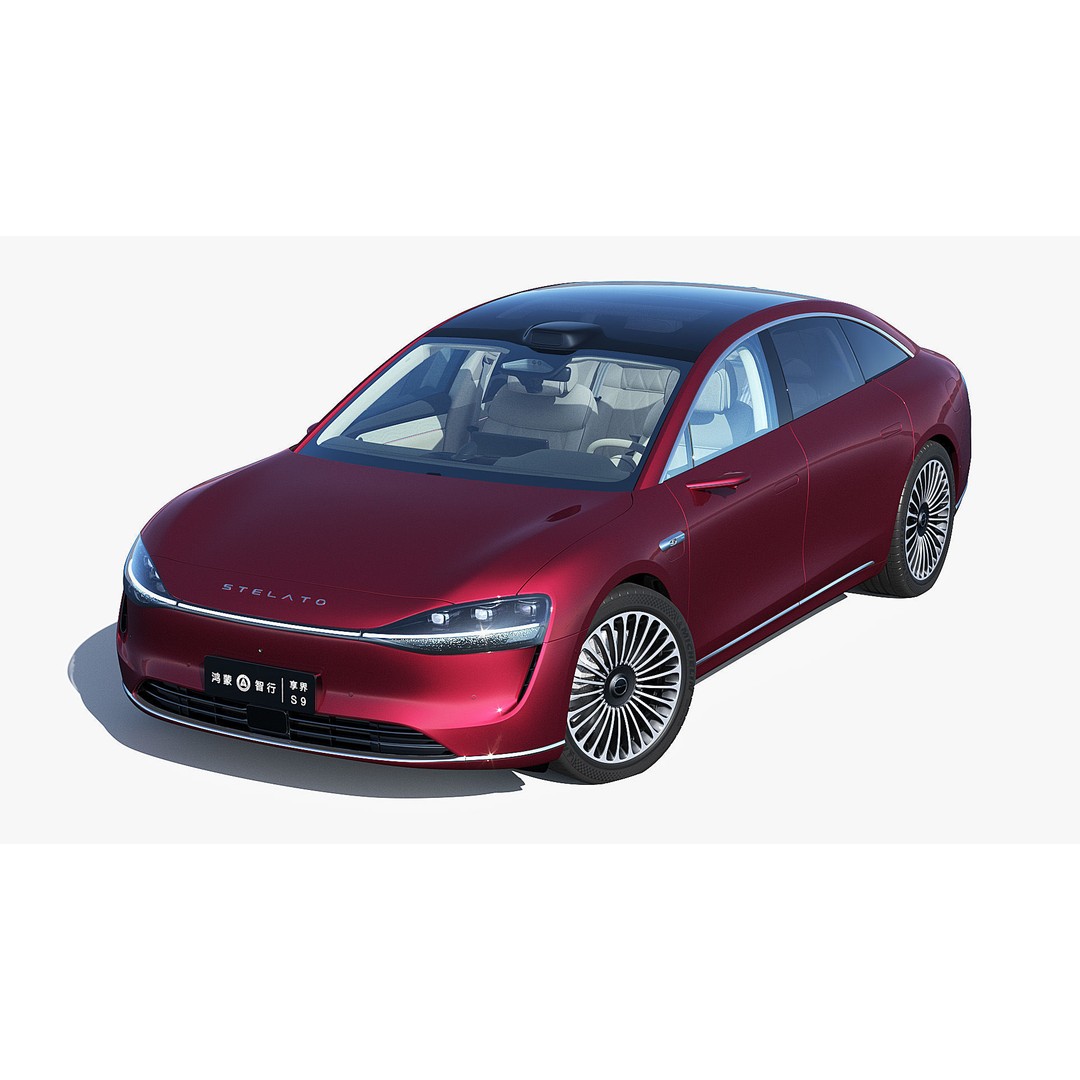 2024 Huawei HIMA STELATO S9 3D Model – Rigged Sedan with Interior, FBX - View 3