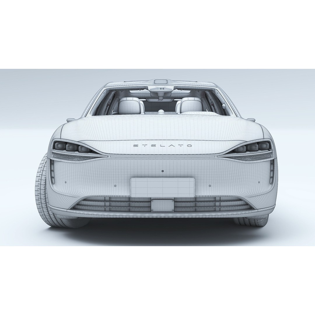 2024 Huawei HIMA STELATO S9 3D Model – Rigged Sedan with Interior, FBX - View 30